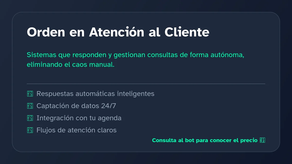 Orden en Atención al Cliente: La Revolución Digital